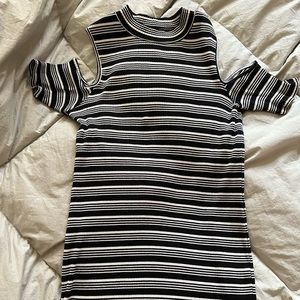 Striped body con dress